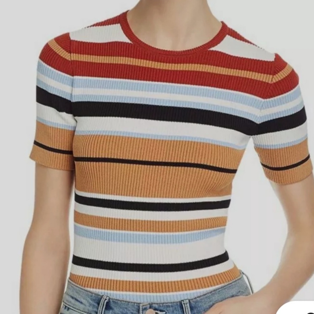 Ronny Kobo Ribbed Knit Valena Top